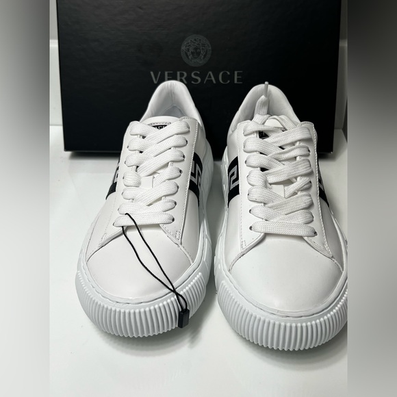 Versace sneakers Vitello + Nastro Greca - Picture 8 of 11